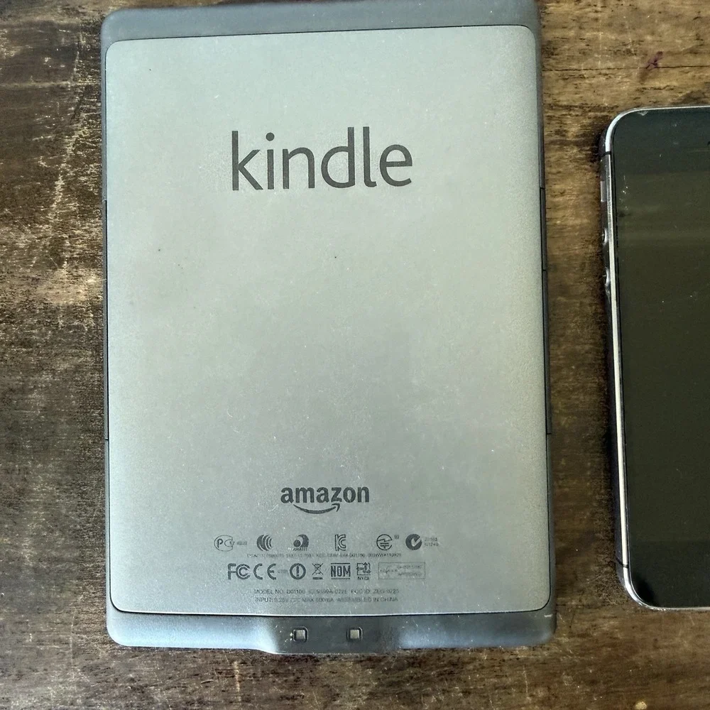 Vintage Tech Lot: Working Kindle 4, Locked iPhone 5, Untested BlackBerry 9700